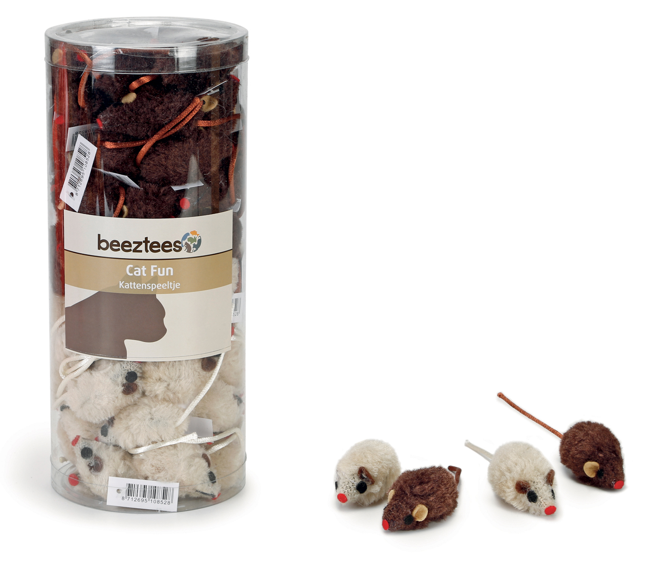 Kattleksak Plush playing mouse Beeztees