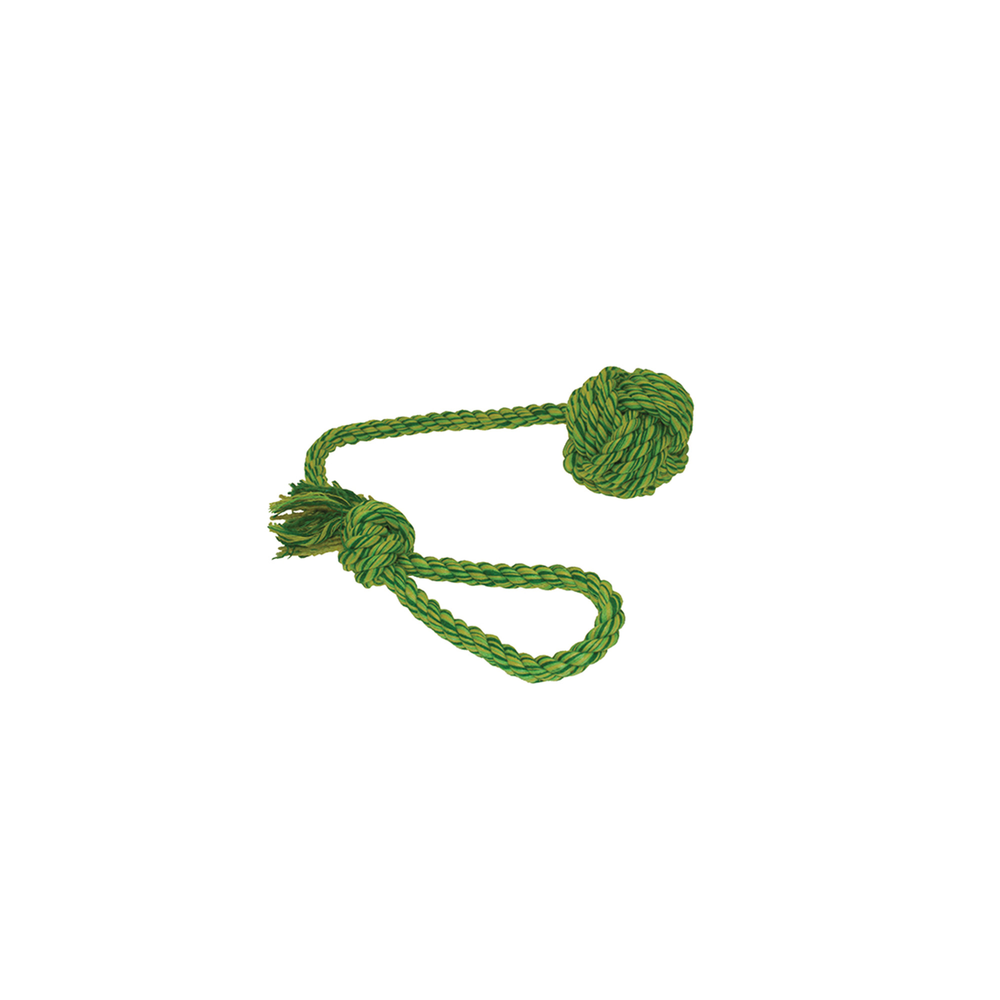 Flätad rep-boll med Handtag Happypet
