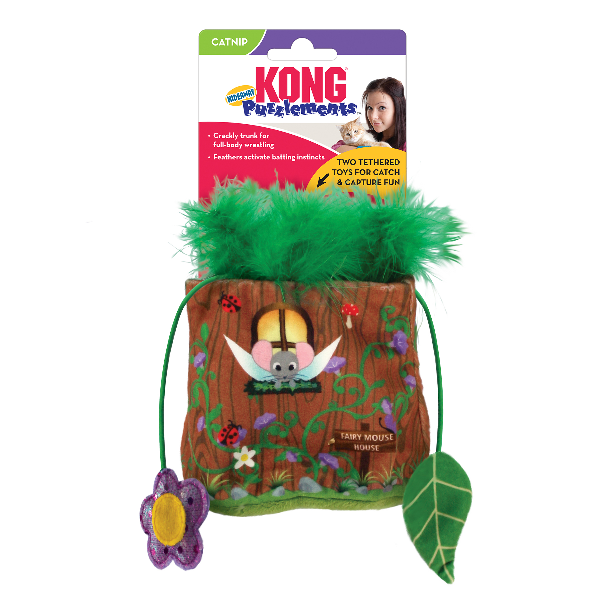 Kattleksak Puzzlements Hideway KONG