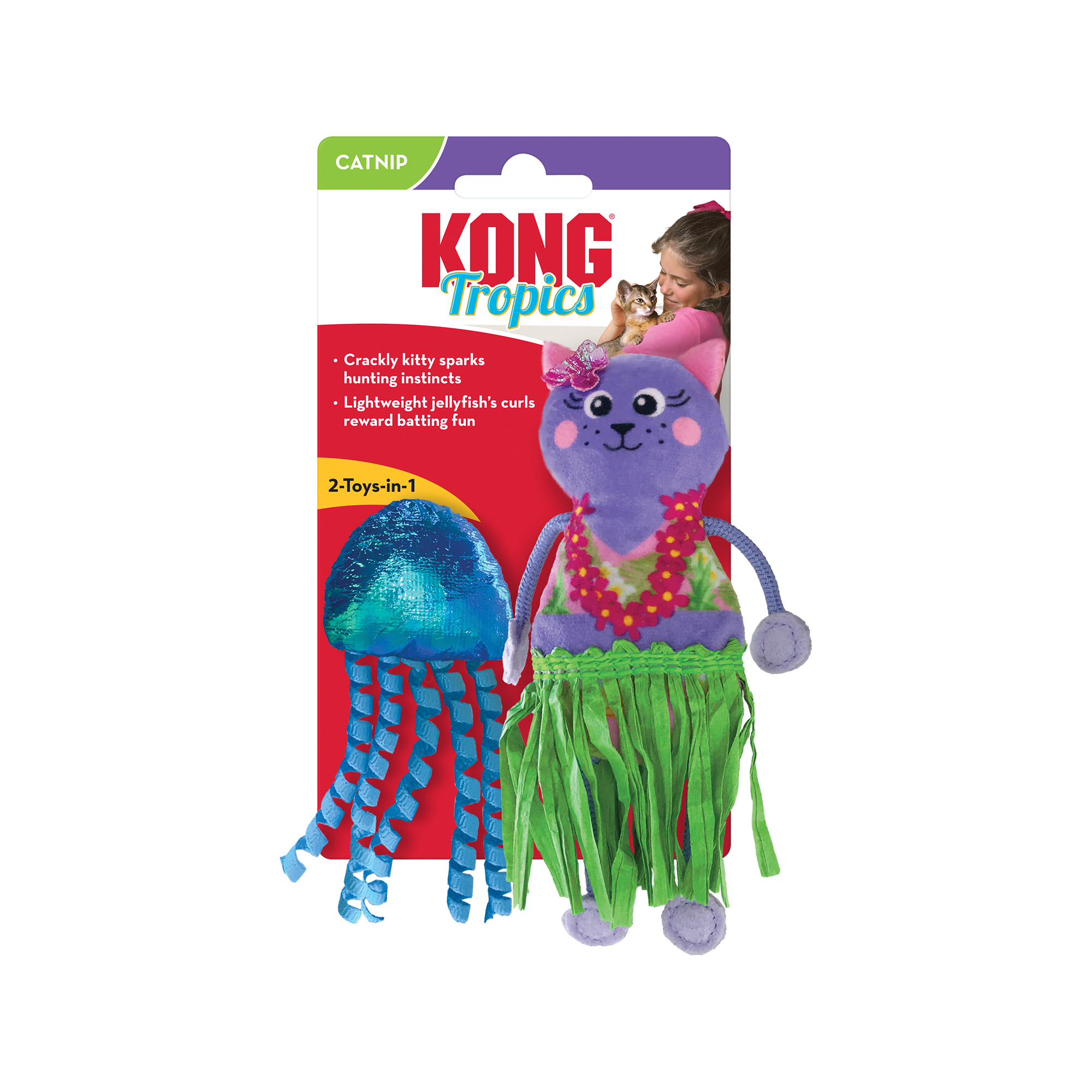Kattleksak Tropics Hula 2-pack KONG