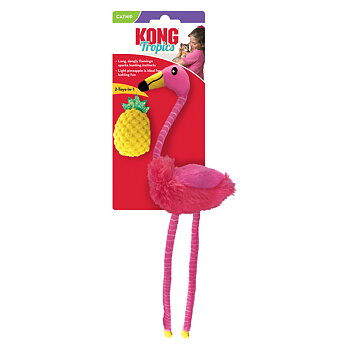 Kattleksak Tropics Flamingo 2-pack KONG