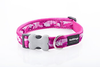 Hundhalsband Kamouflage Rosa från Red Dingo