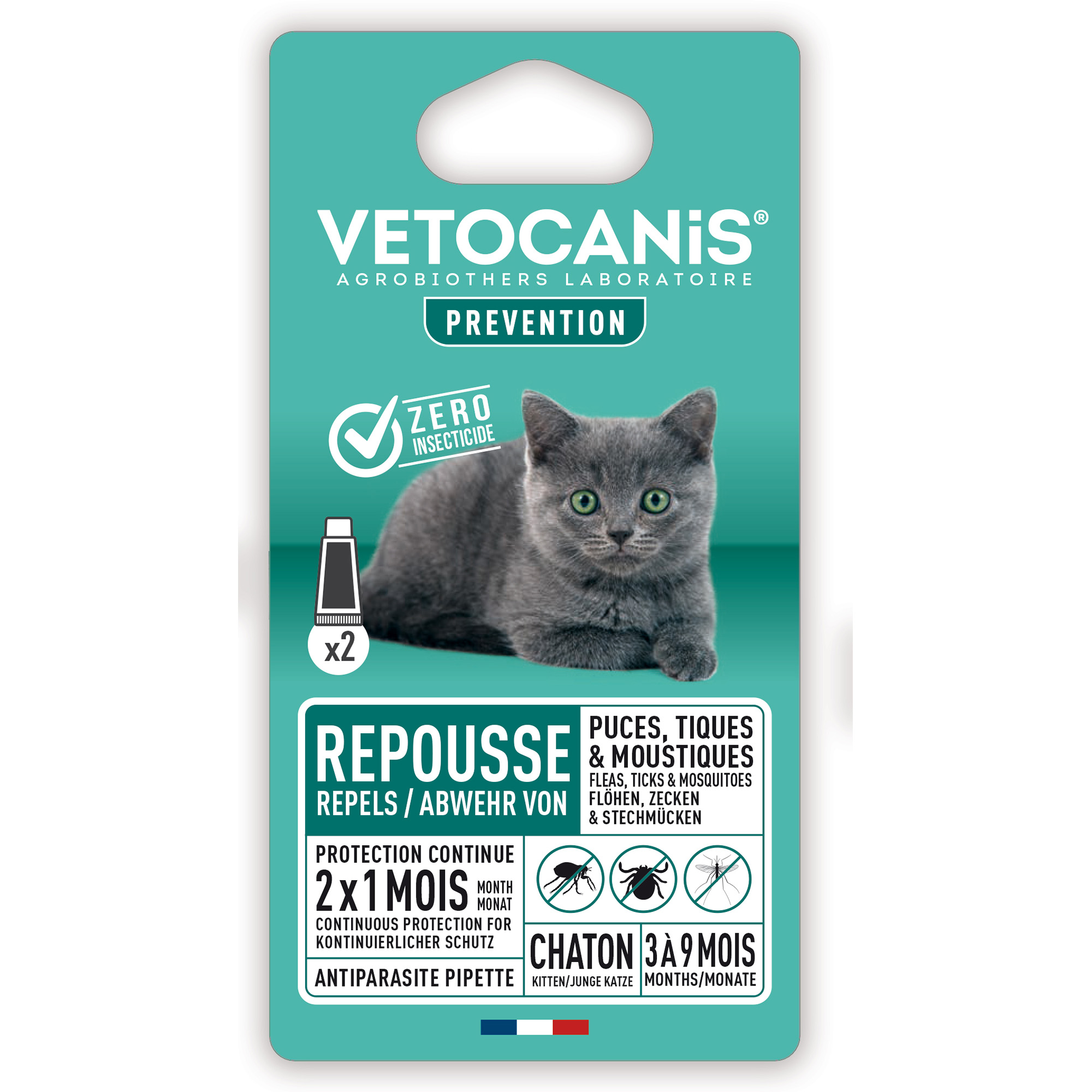 Anti-parasit Spot on Kattunge Vetocanis