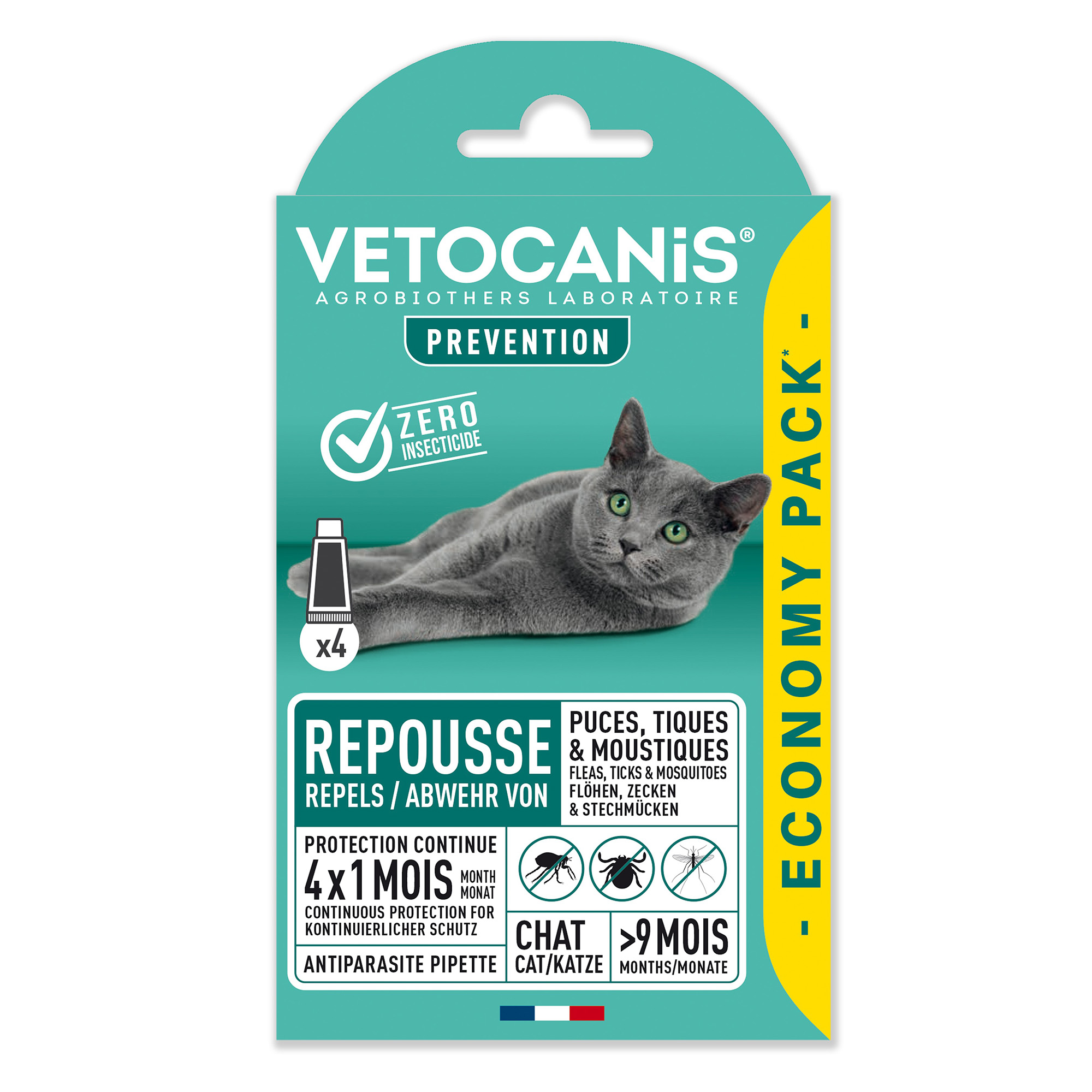 Anti-parasit Spot on Katt Economy Vetocanis