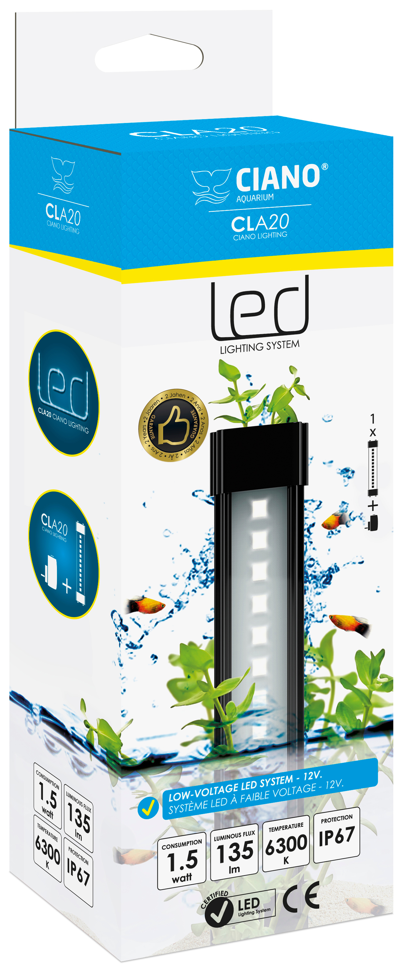 LED CLA20 + Trafo Ciano