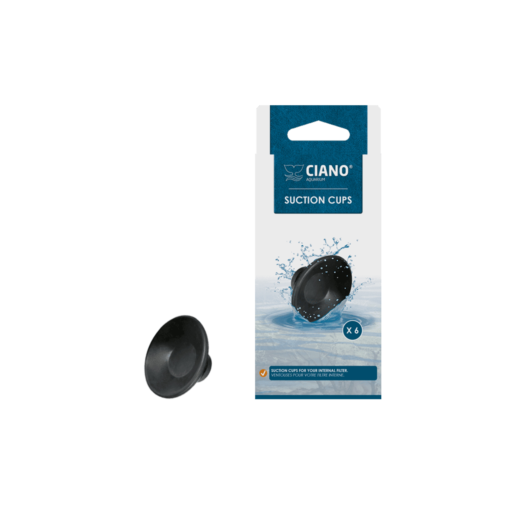Sugkopp Innerfilter 6-pack Ciano