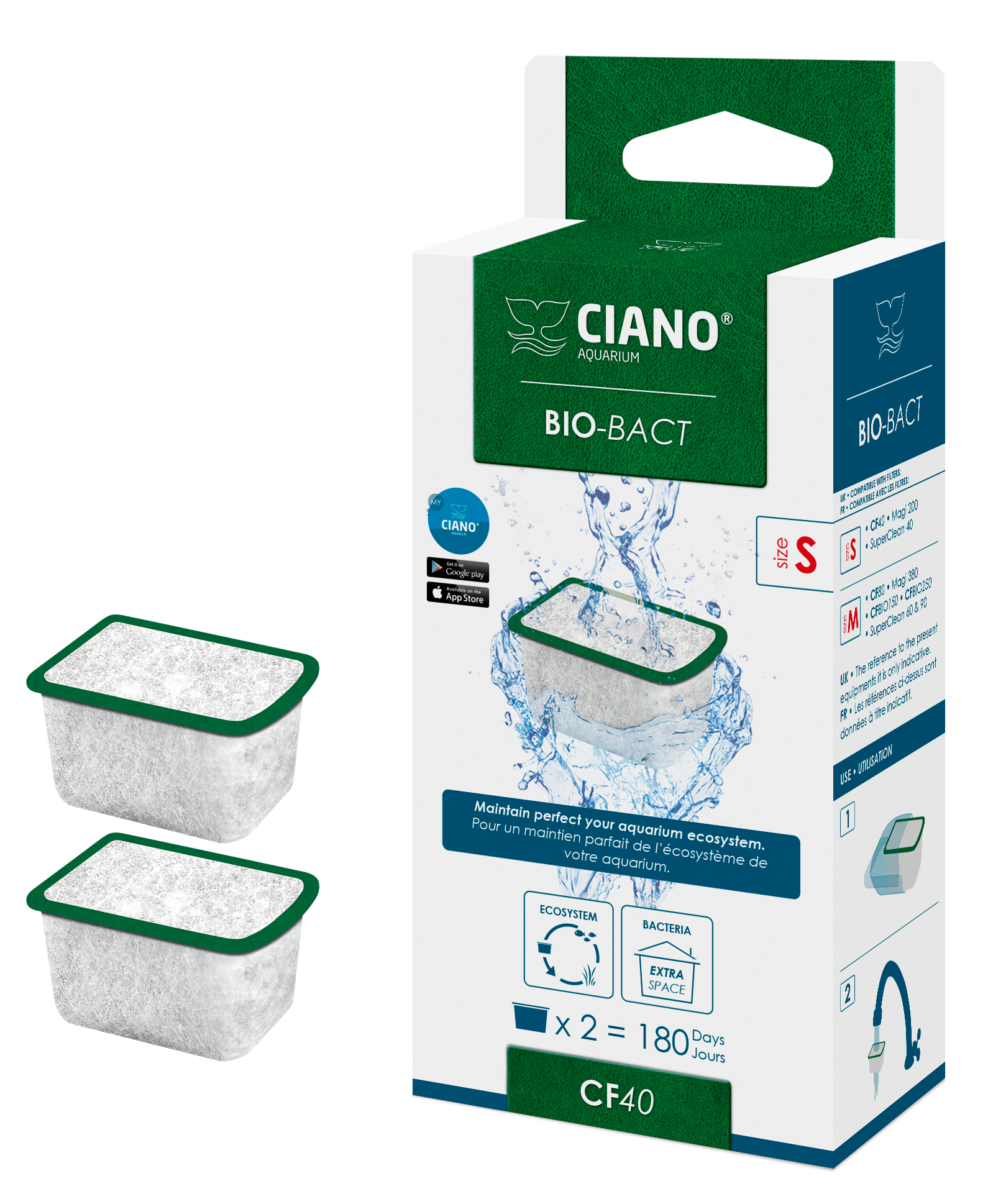 Bio Bact Small Ciano 2-pack