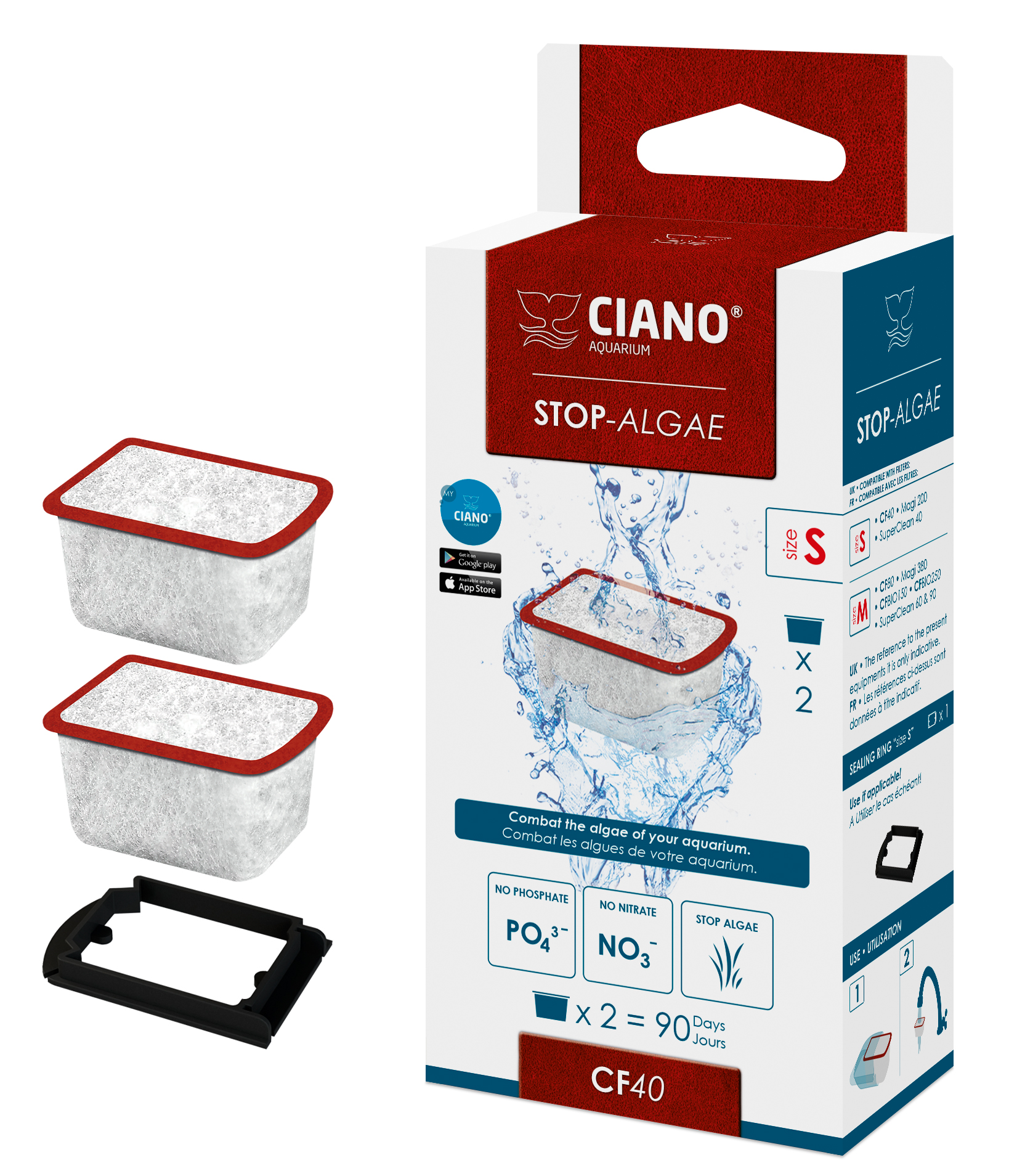 Stop Algae Small Ciano 2-pack