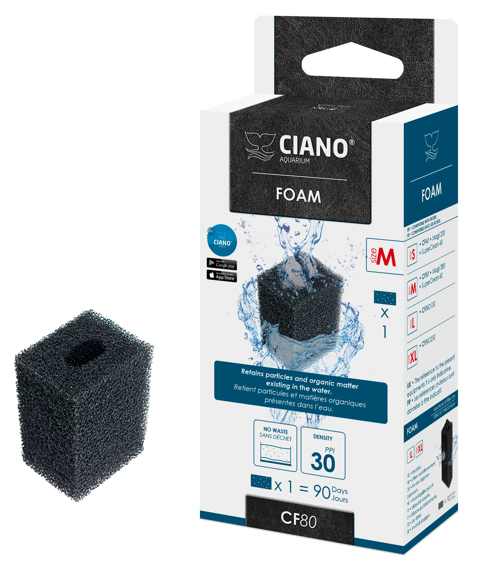 Filterpatron Medium Ciano