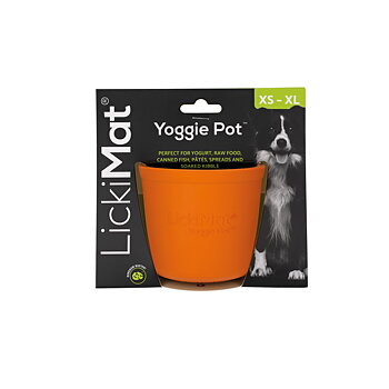 Lickimat Yoggie Pot orange