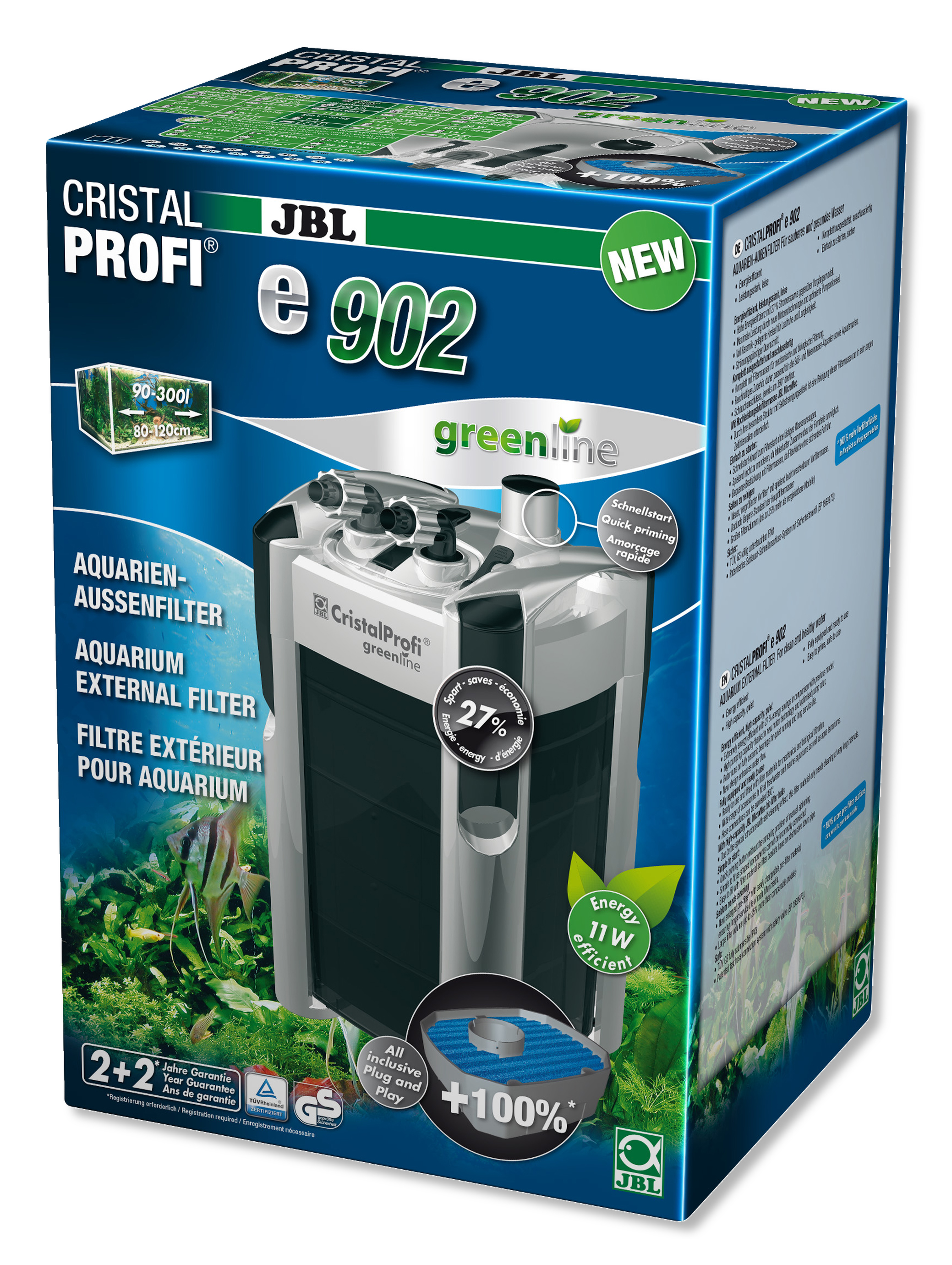 Ytterfilter JBL CristalProfi e902 Greenline