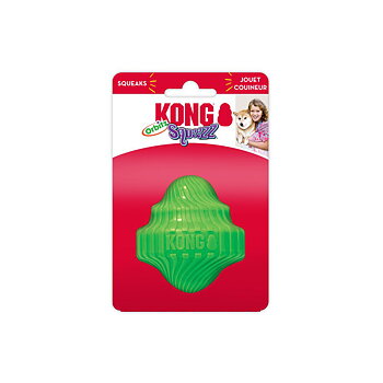 Hundleksak Squeezz Orbitz Spin Top Mix KONG