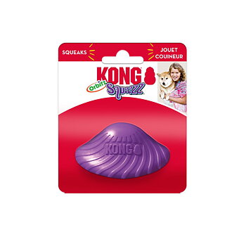 Hundleksak Squeezz Orbitz Saucer Mix KONG