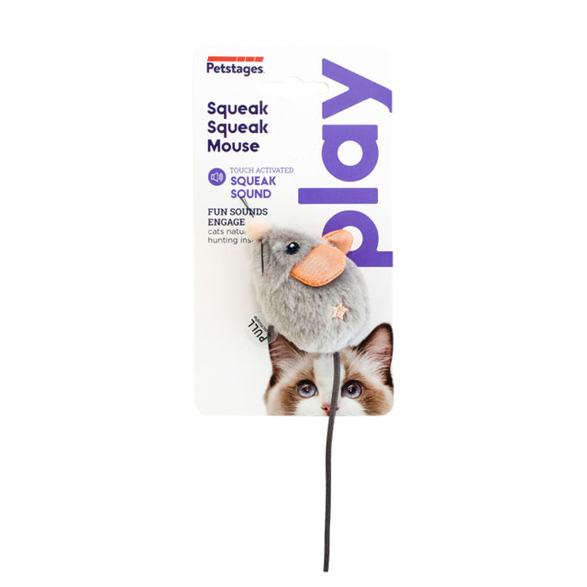 Kattleksak Petstages Squeak Squeak Mouse