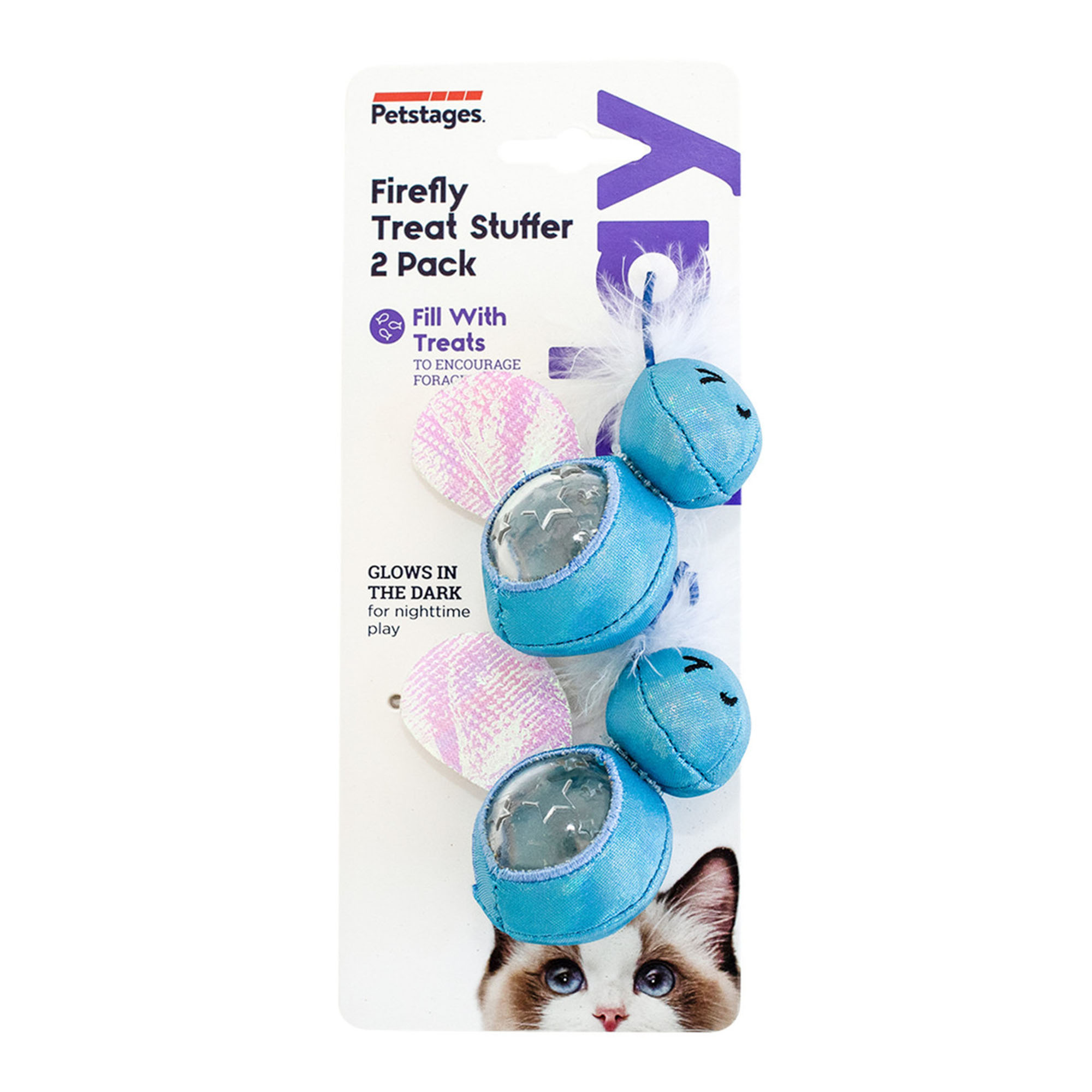 Kattleksak Petstages Firefly Treat Stuffer 2-p
