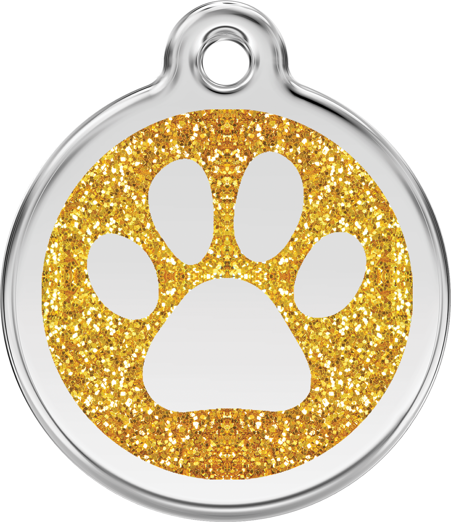 ID-bricka Tass Glitter inkl. gravyr från Red Dingo