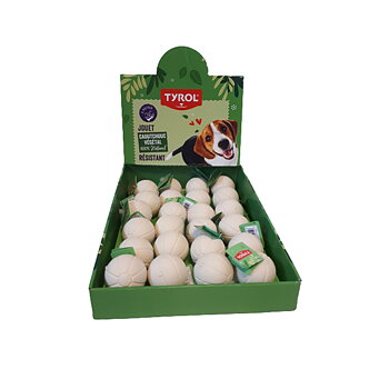 Hundleksak Boll Naturgummi 24-packTyrol