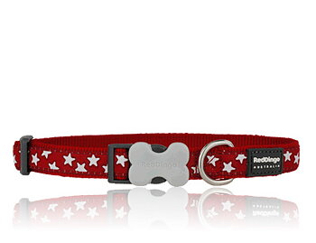 Hundhalsband Rött Stars från Red Dingo