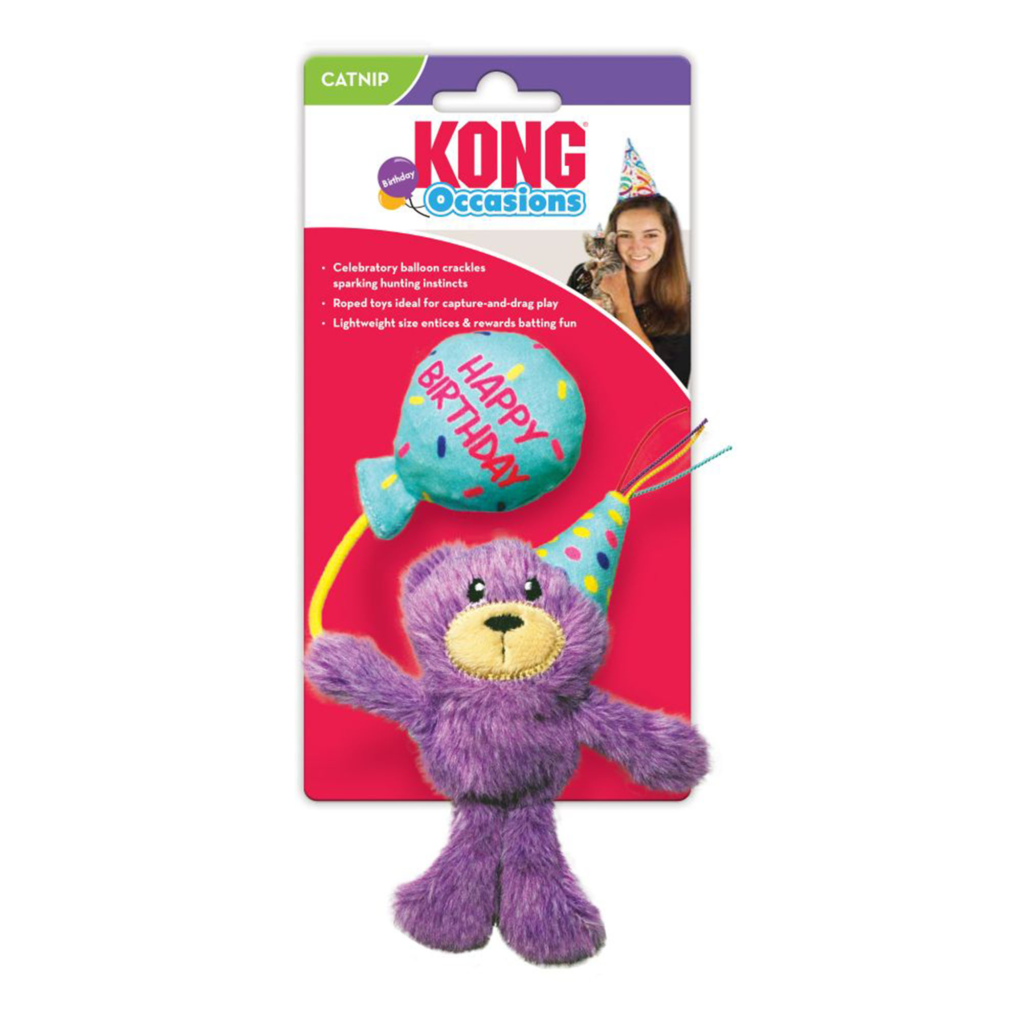 Kattleksak Occasions Birthday Teddy KONG