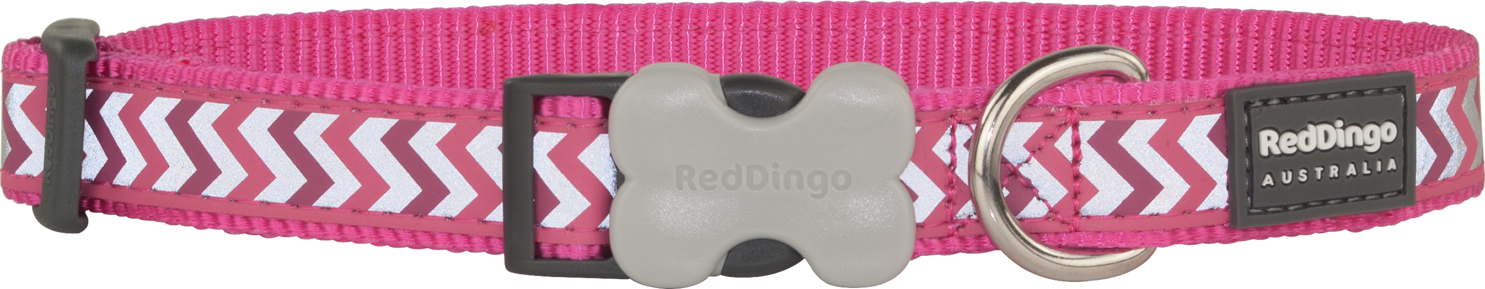 Hundhalsband Reflex Starkt Rosa från Red Dingo