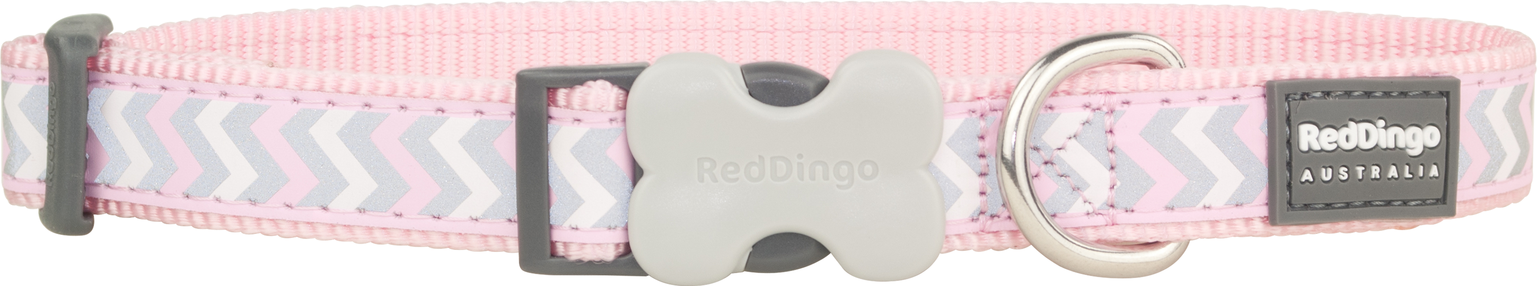 Hundhalsband Ziggy Reflex Ljus Rosa från Red Dingo