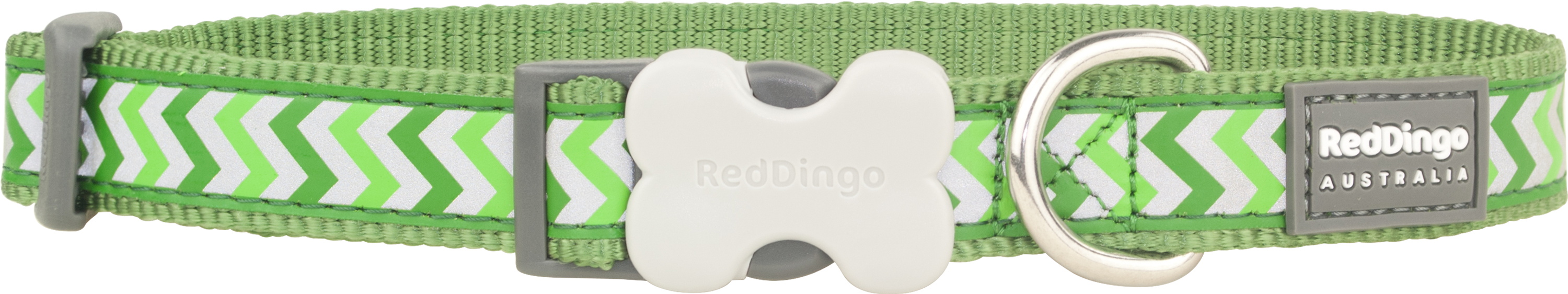 Hundhalsband Reflex Grön från Red Dingo