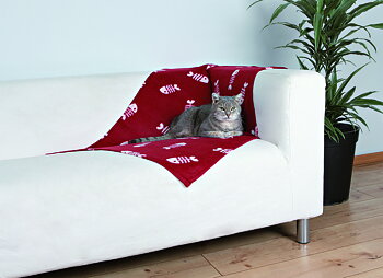 Fleecefilt Beany Vinröd 100x70 cm