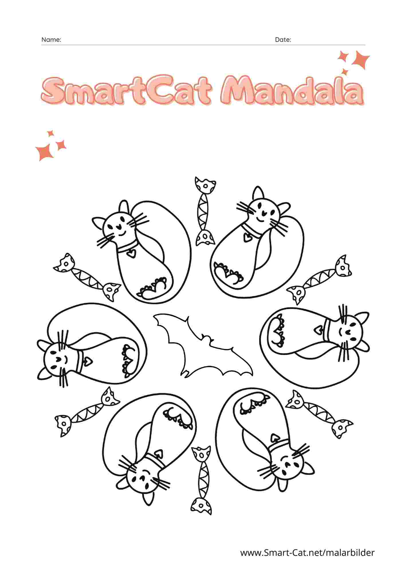 Målarbild katt