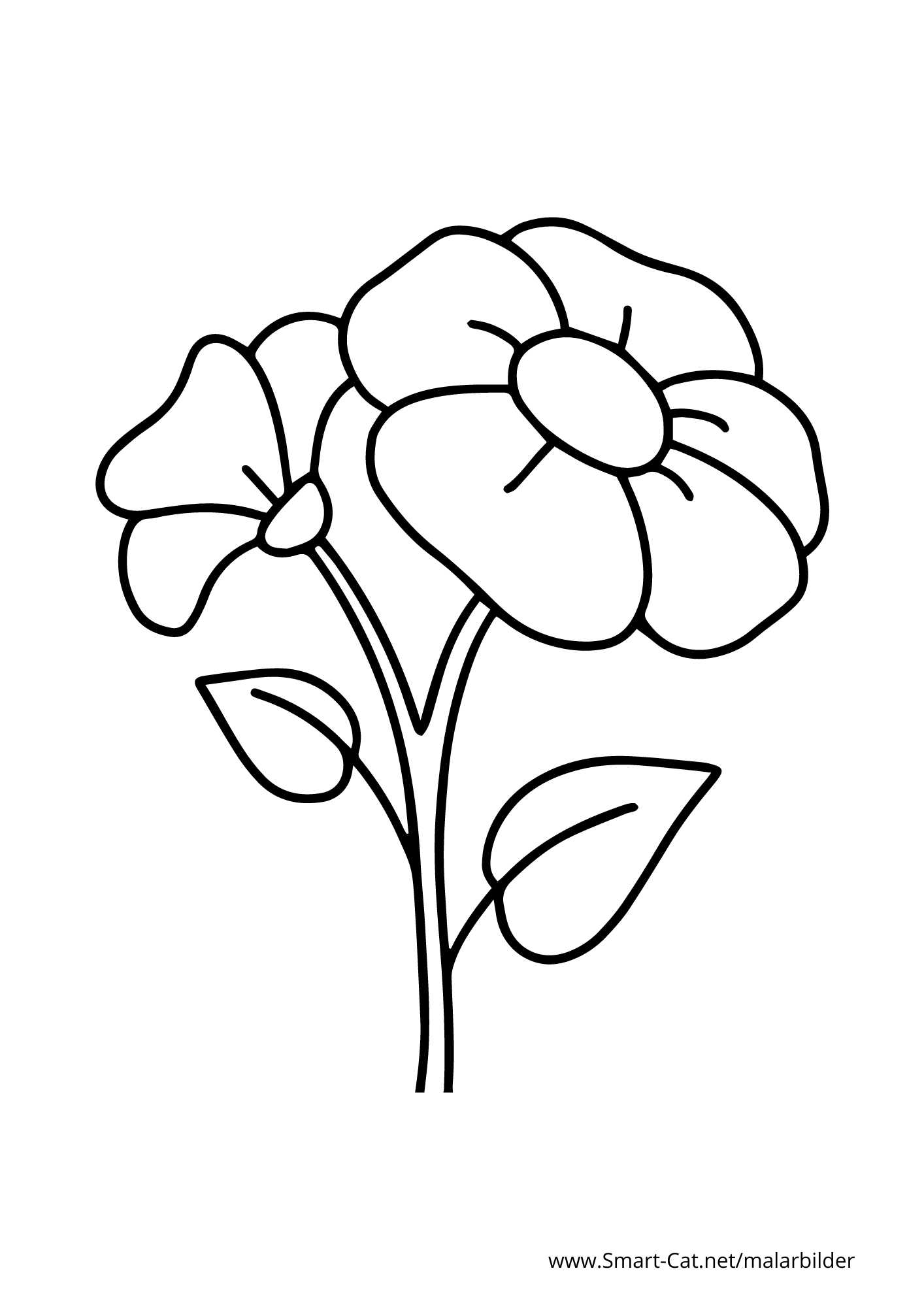 Målarbild blomma