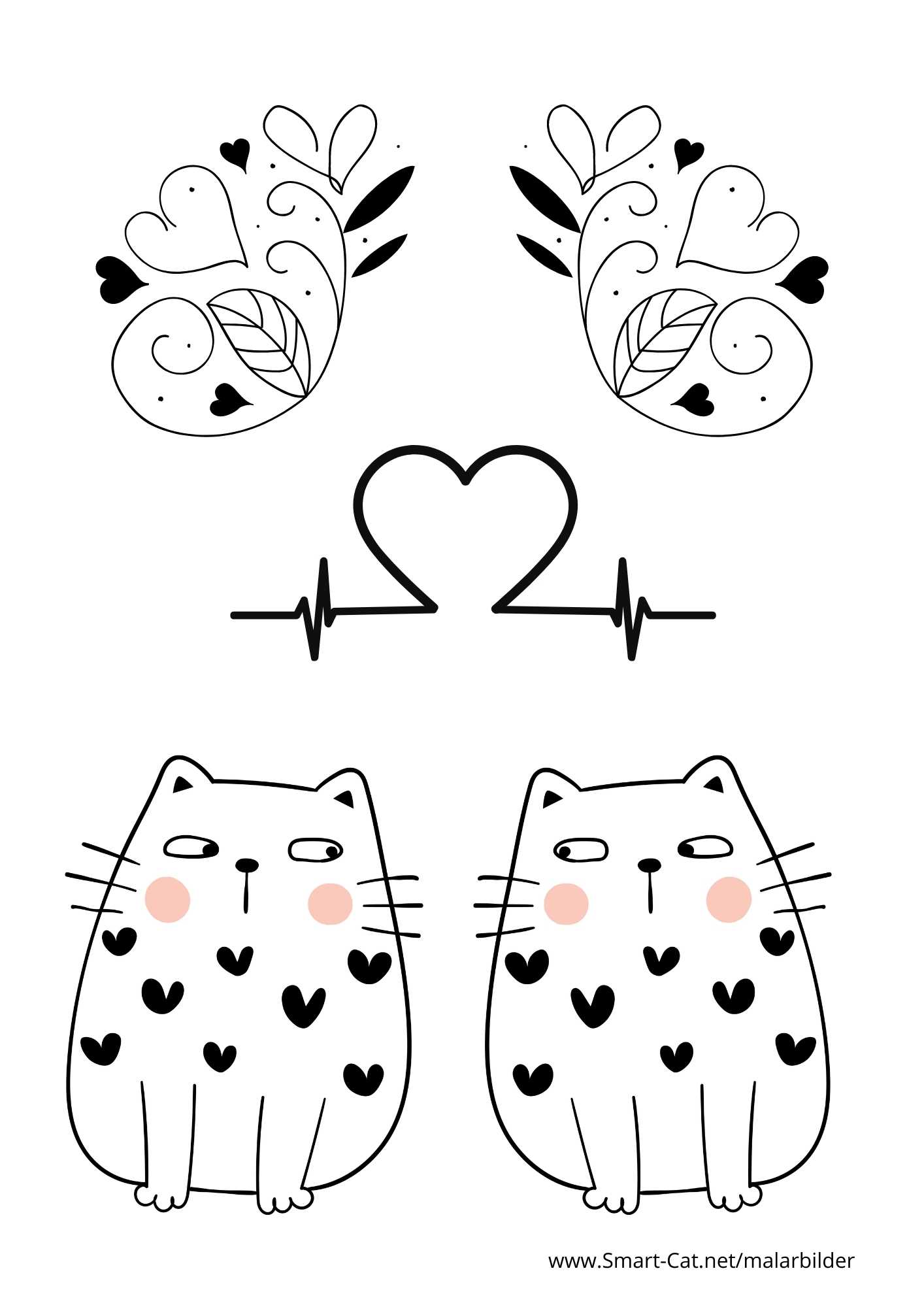 Målarbild katter
