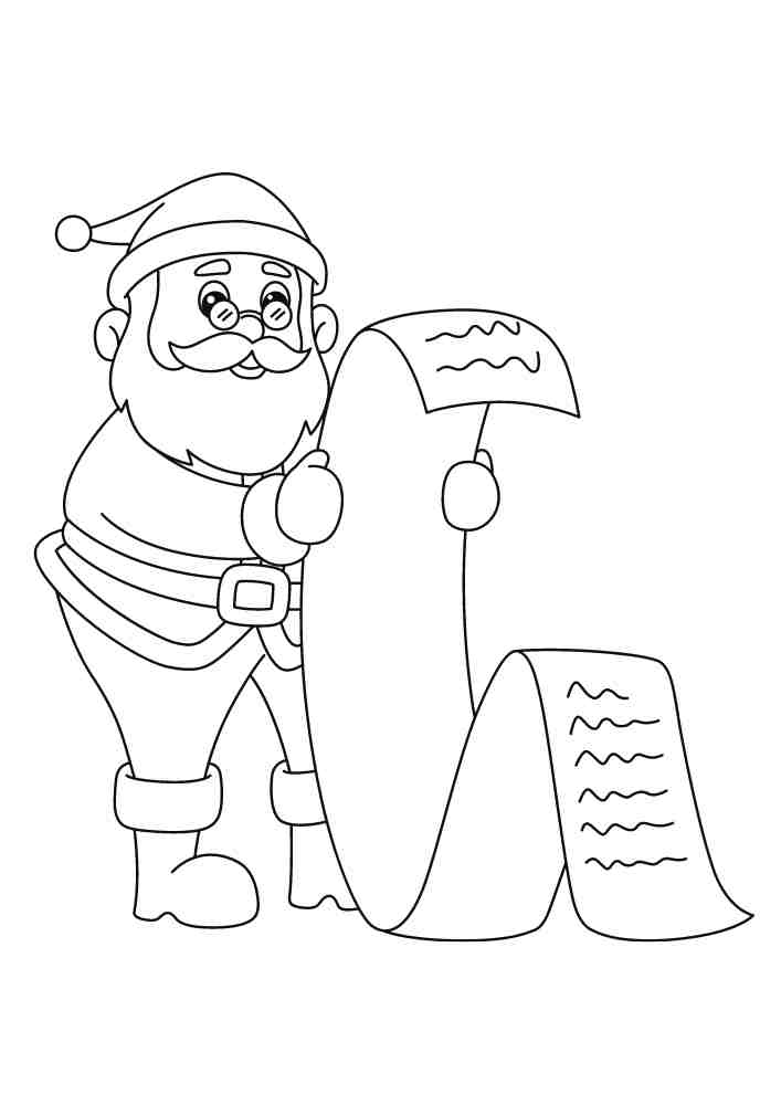 Målarbild jultomten