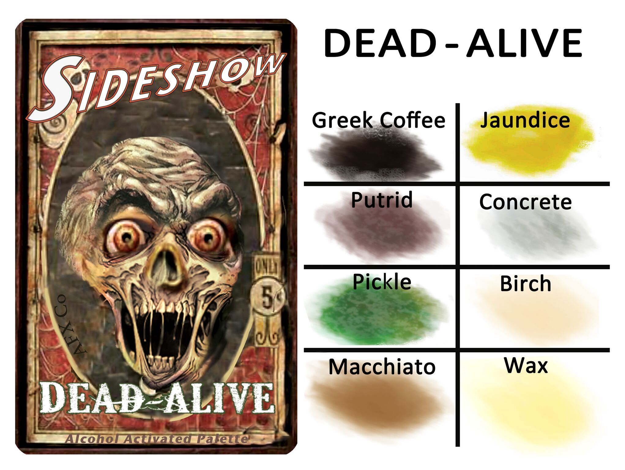 Sideshow Palett - Dead Alive - 8 färger - 2