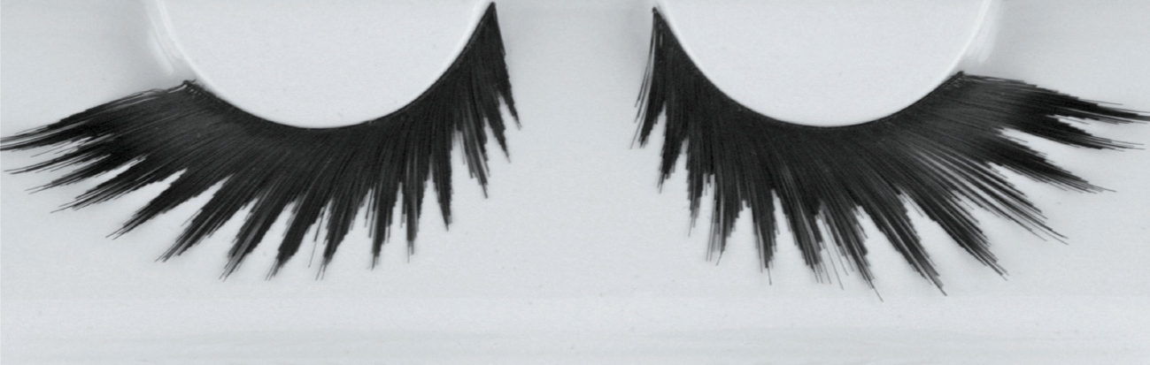 Grimas Ögonfransar / Eyelashes 233 Svarta Spetsiga