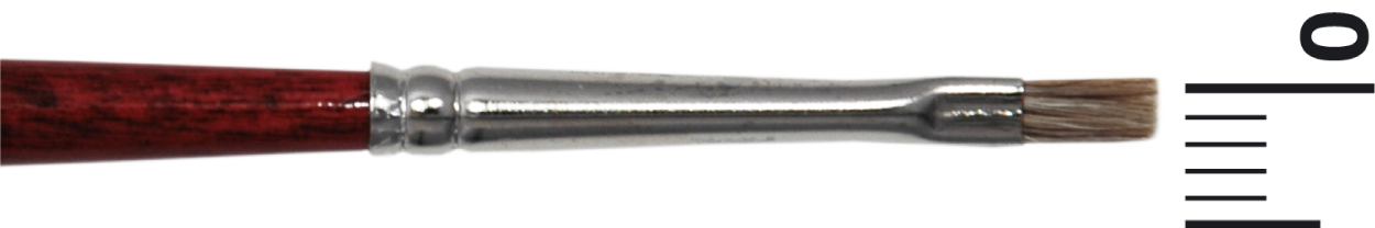 Grimas Oxhårspensel platt R2 - 2mm - 2