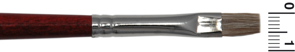 Grimas Oxhårspensel platt R6 - 6mm - 2