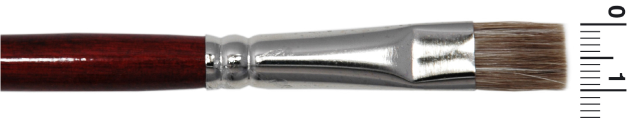 Grimas Oxhårspensel platt R10 - 10mm - 2