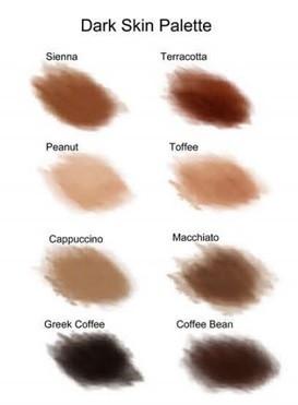 AFX / Bluebird FX Makeup Palett - Dark Skin - 8 färger - 2