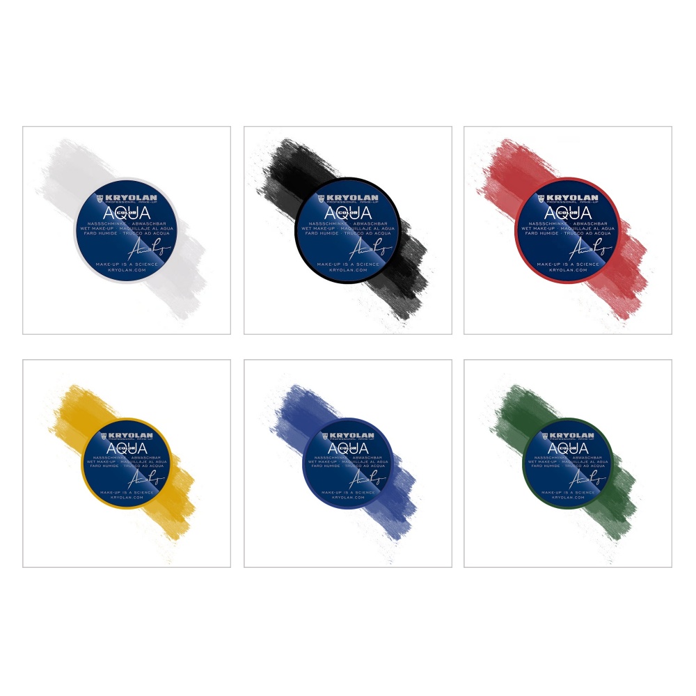 Aquacolor 8 ml - Kryolan (Välj Färg)