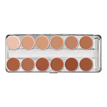 Supracolor Palett 1W-12W - 12 färger - Kryolan