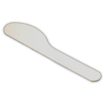 Sminkspatel i vit plast 12 cm