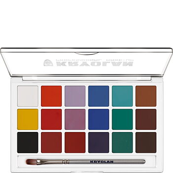 Aquacolor palett BASIC 18 färger - Kryolan