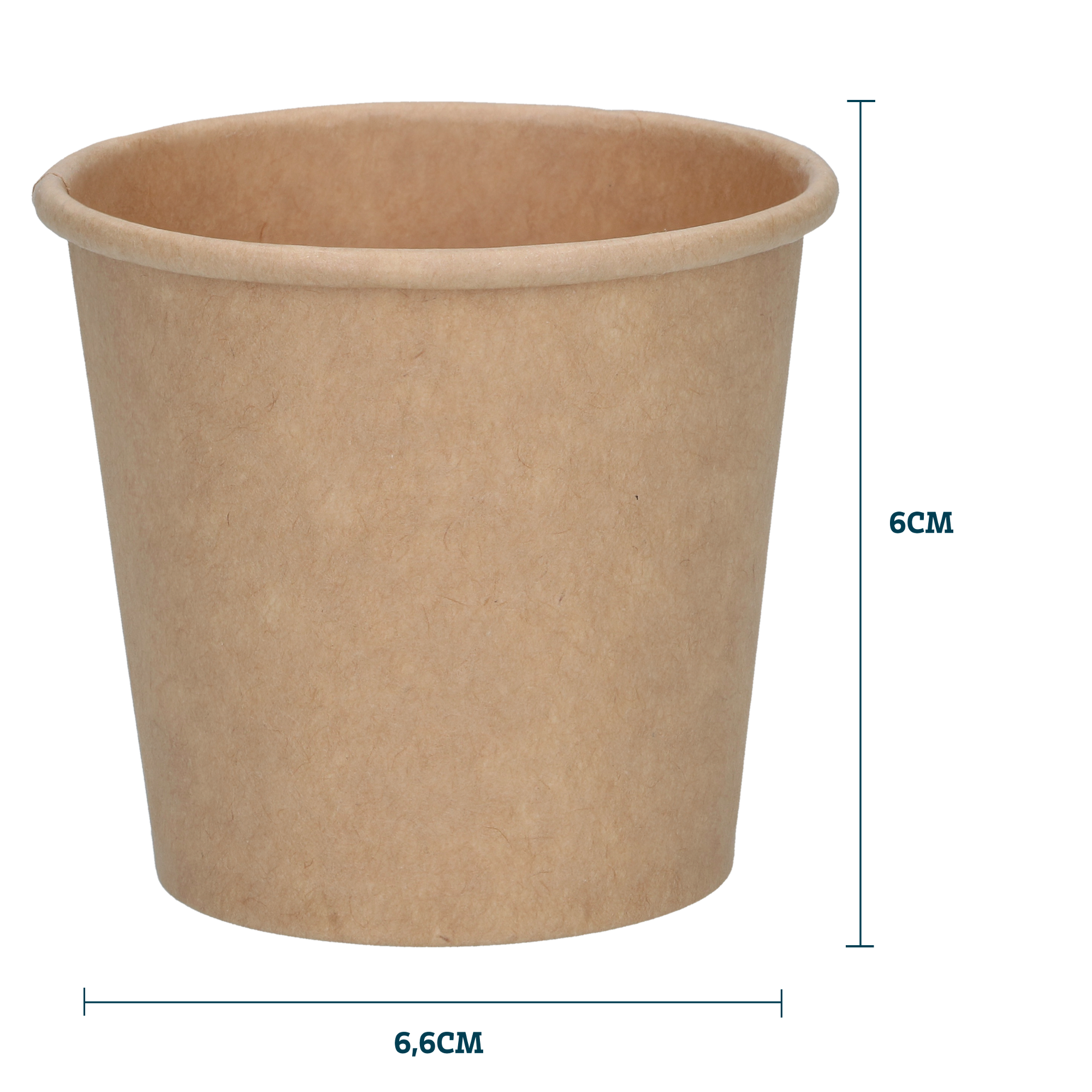 Mixing Cup / Pappersmugg Brun 120 ml - 40 st - 2