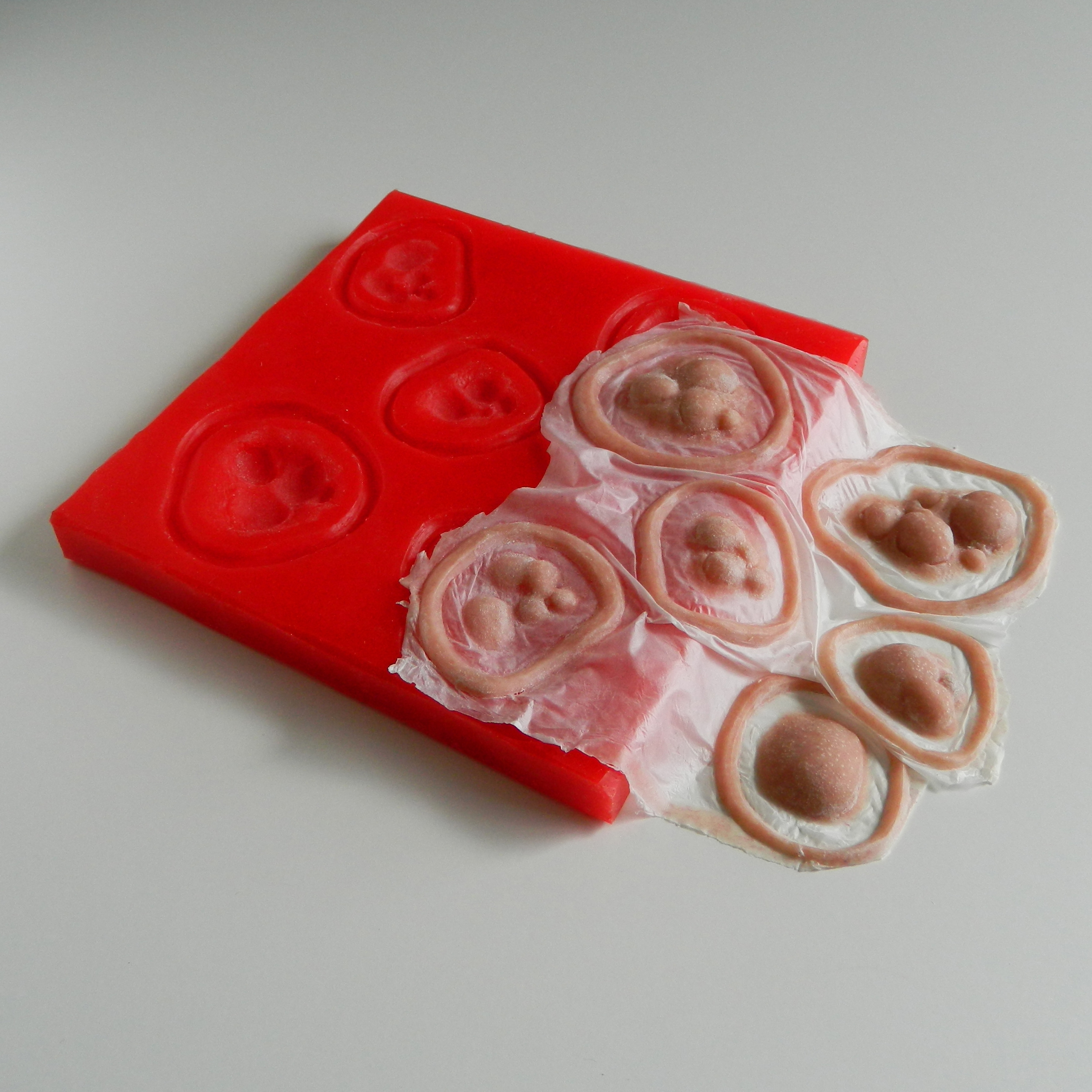 Flatmould Form 007 - 6st Bölder / Utslag / Blister - 3
