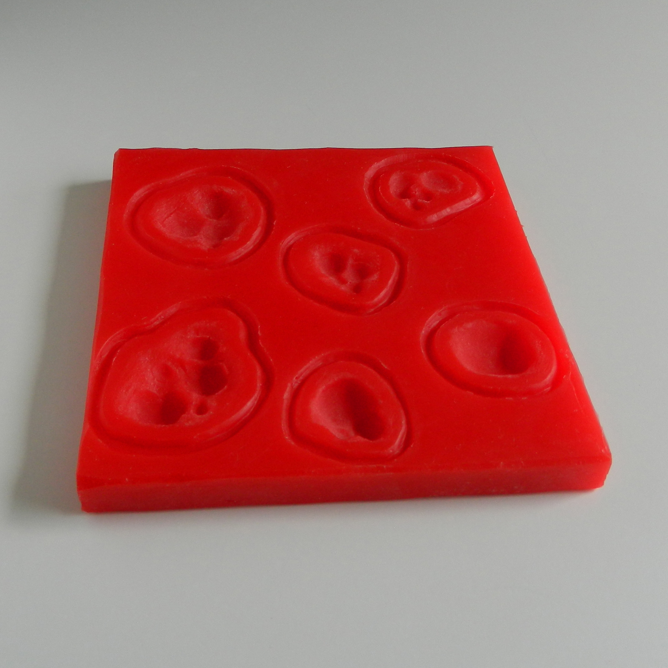 Flatmould Form 007 - 6st Bölder / Utslag / Blister