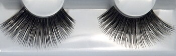 Grimas Ögonfransar / Eyelashes 221 XL - Svarta med Svart Glitter