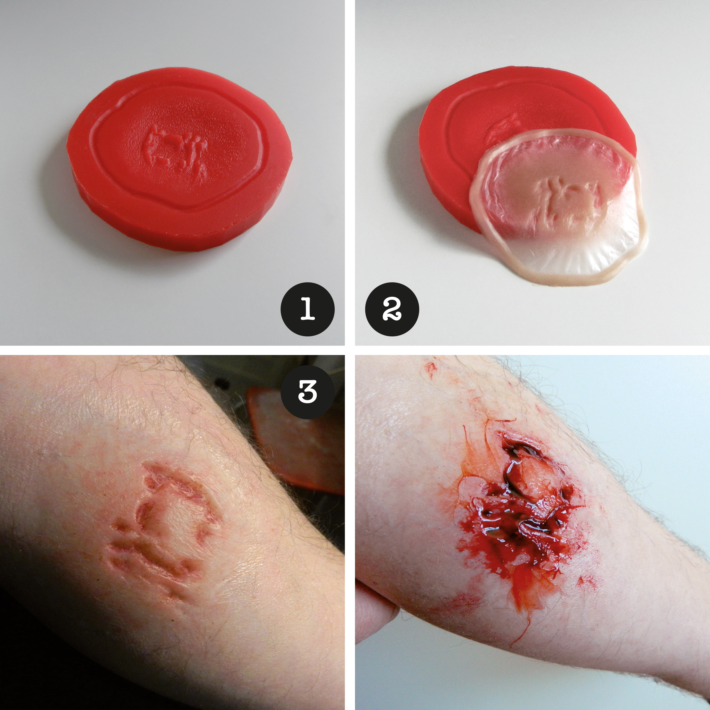 Flatmould Form 012 -&nbsp;Rivsår / Krosskada / Laceration  - 2