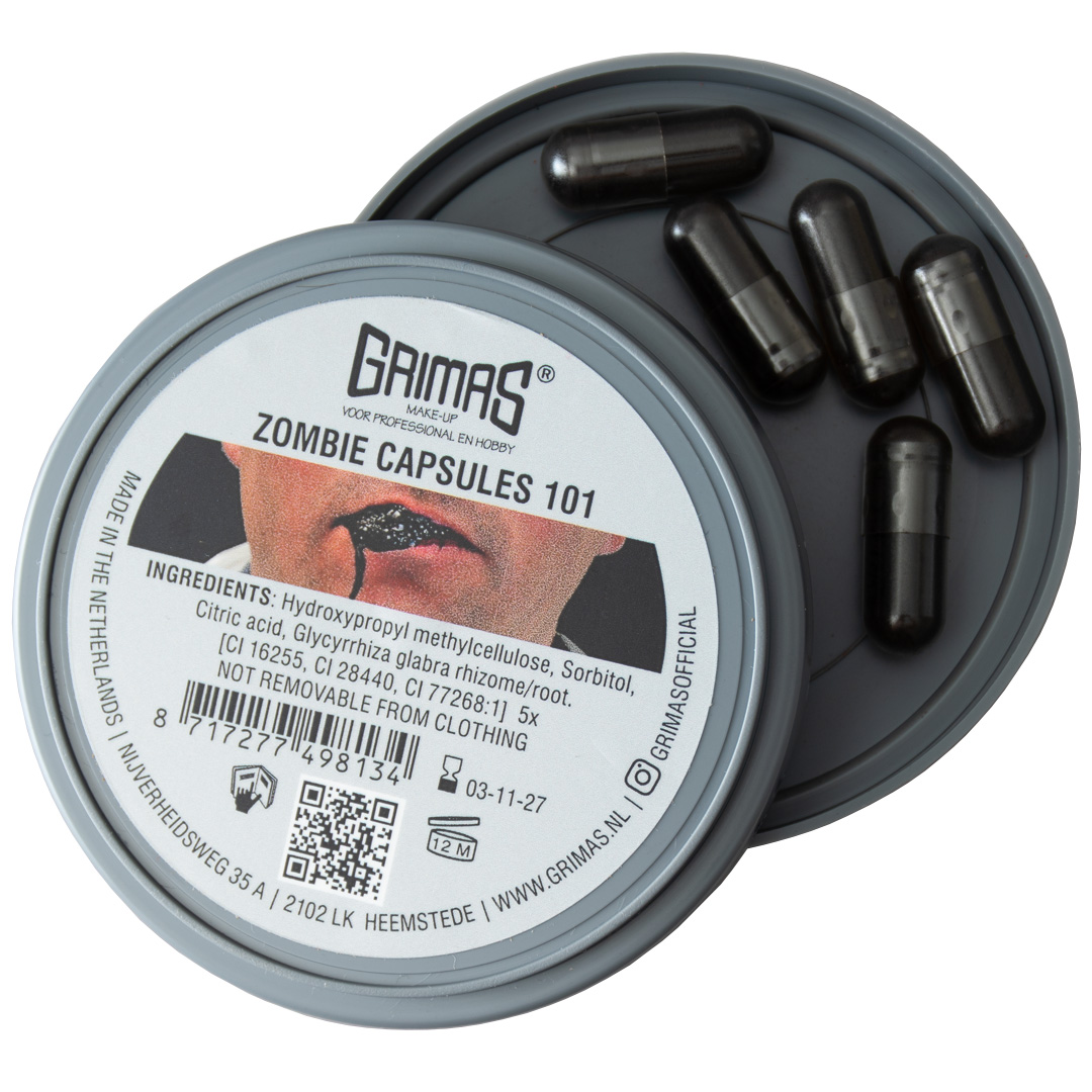 Zombie Capsules 101 SVARTA 5 st - Grimas
