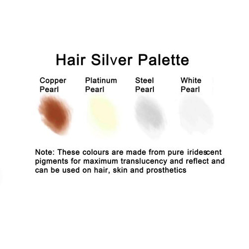 AFX / Bluebird FX Makeup Palett - Hair Silver - 4 färger - 2