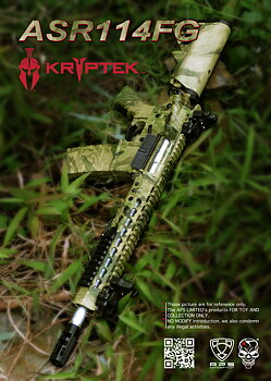 Airsoftrifle APS ASR114 Atacs FG, Low Profile Adapt Rail System Rifle