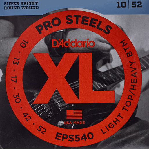 D'Addario EPS540 Light Top Heavy Bottom 010-052